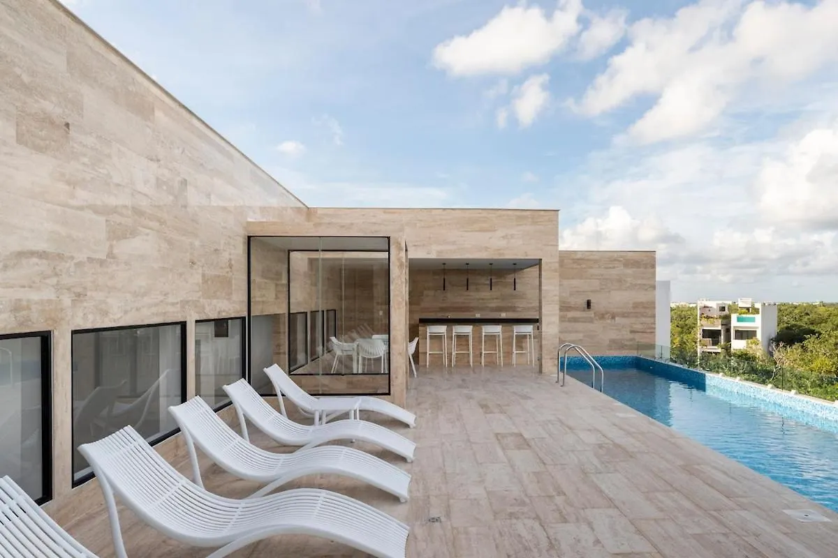Brand New Studio With King Bed And Rooftop Pool Tulum Apartment