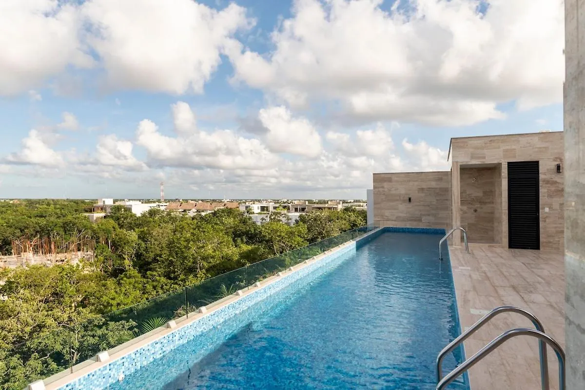 Brand New Studio With King Bed And Rooftop Pool Tulum 0*,  Mexico