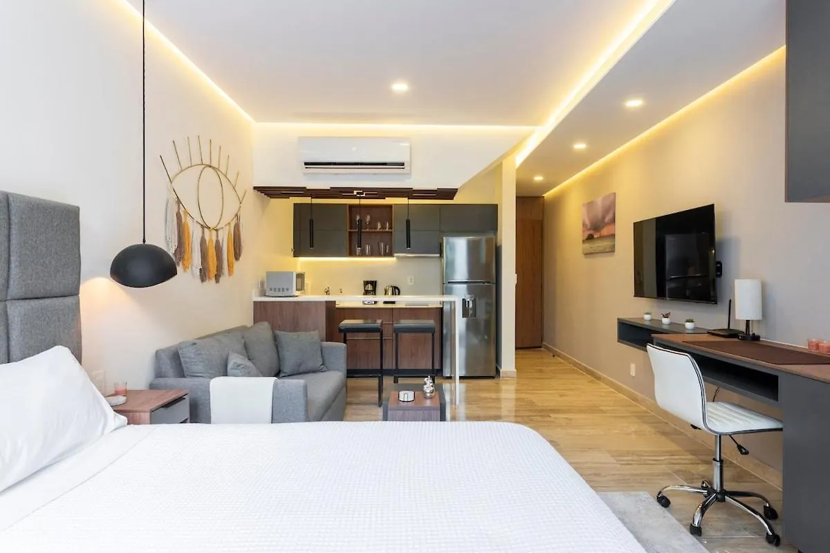 Brand New Studio With King Bed And Rooftop Pool Tulum Apartment
